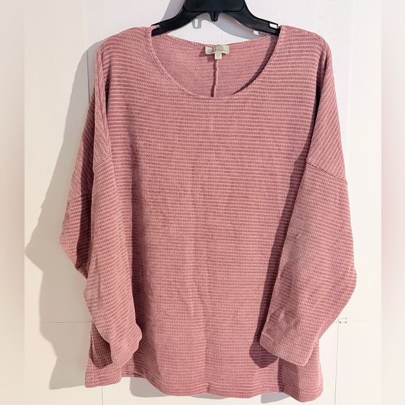 NWOT ! Chenault Women's Mauve Ribbed Sweater - Picture 2 of 8